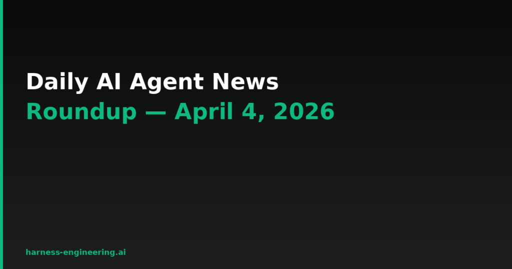 Daily AI Agent News Roundup — April 4, 2026 | Agentic Marketing Blog